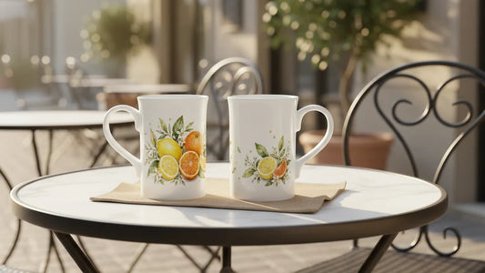 Neue Porzellantassen – inspiriert von zarten Aquarellen des Südens