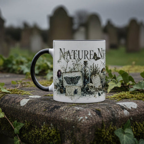 Gothic Botanik Tasse Nature Never Truly Dies