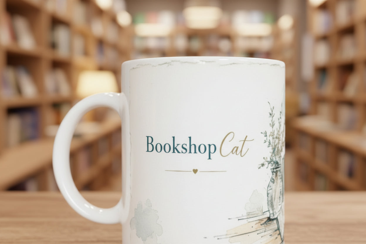 Cozy Reading Collection mit Katze, Literatur und entspannter Leseatmosphaere