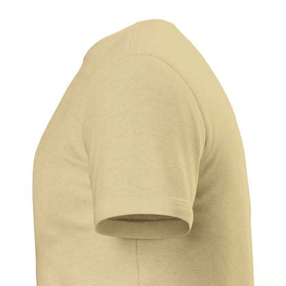 Premium Unisex T-Shirt in Weiche Creme mit traditionellem Nikolaus-Motiv, Bischofskleidung und nostalgischer Illustration für Advent und Weihnachten