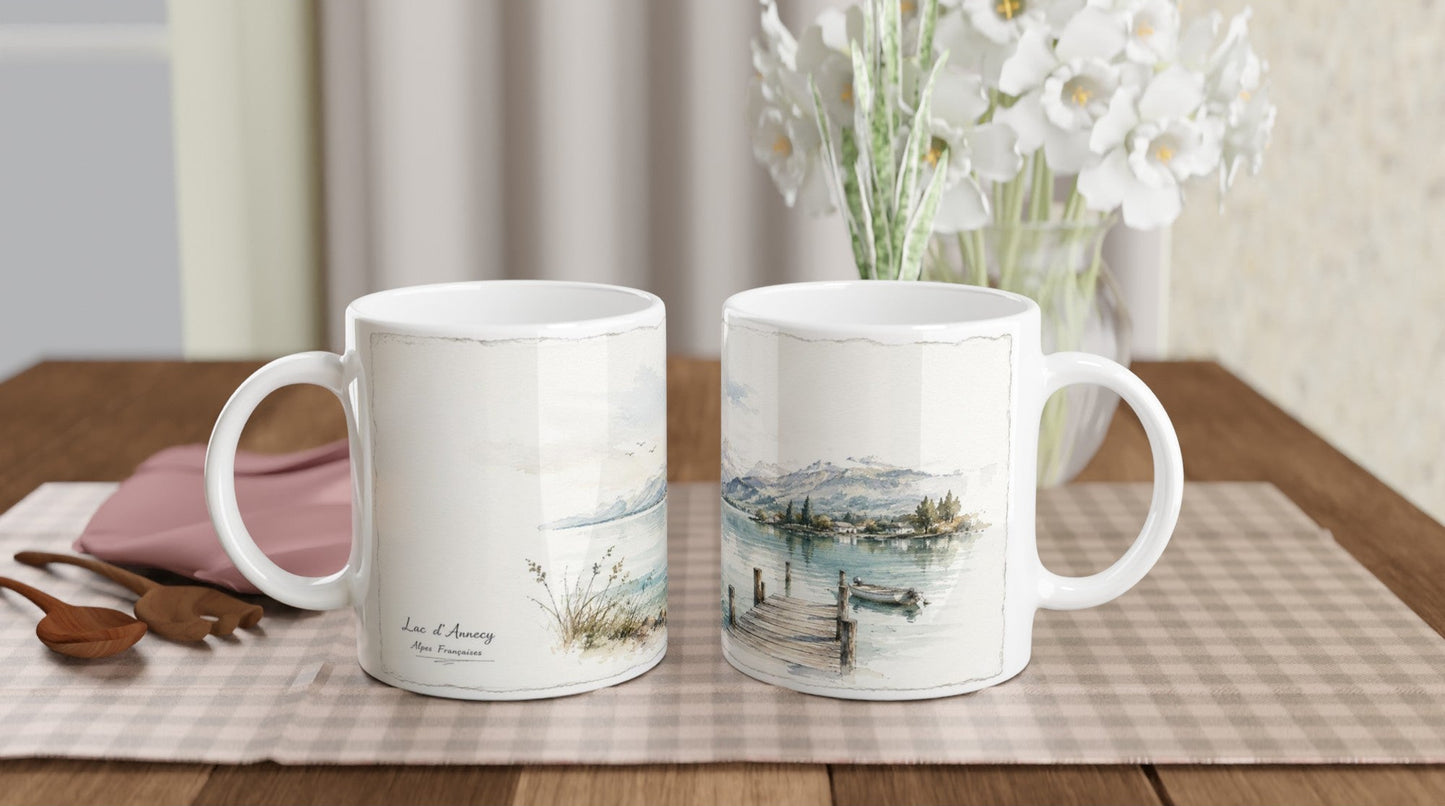 Lac d’Annecy Tasse als Geschenkidee für Frankreich- und Alpenliebhaber.