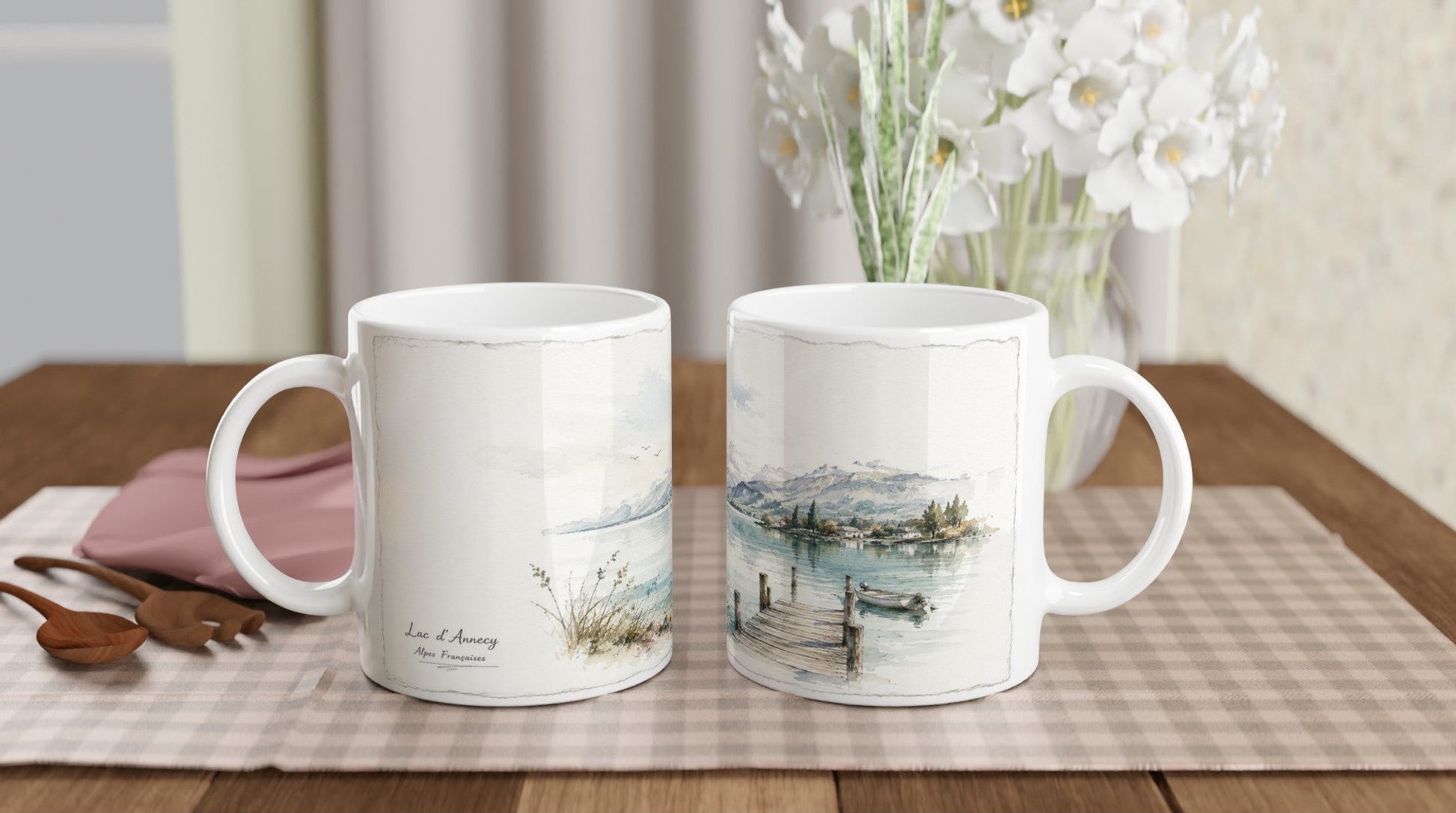 Lac d’Annecy Tasse als Geschenkidee für Frankreich- und Alpenliebhaber.