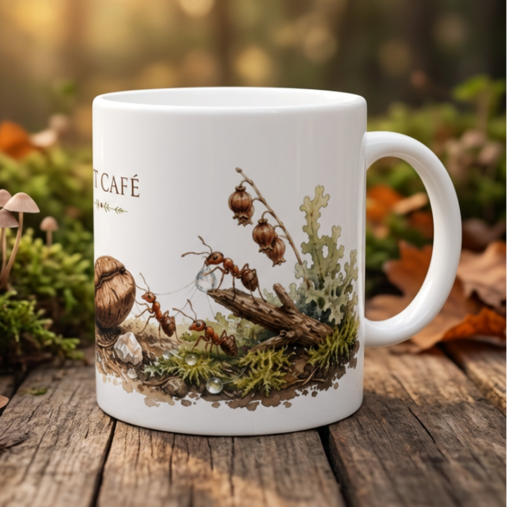 Mano et Arte Ameisen Tasse 330 ml mit liebevollem Ant Café Design.
