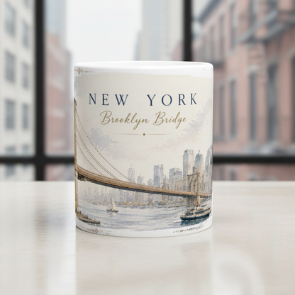 New York Brooklyn Bridge Tasse