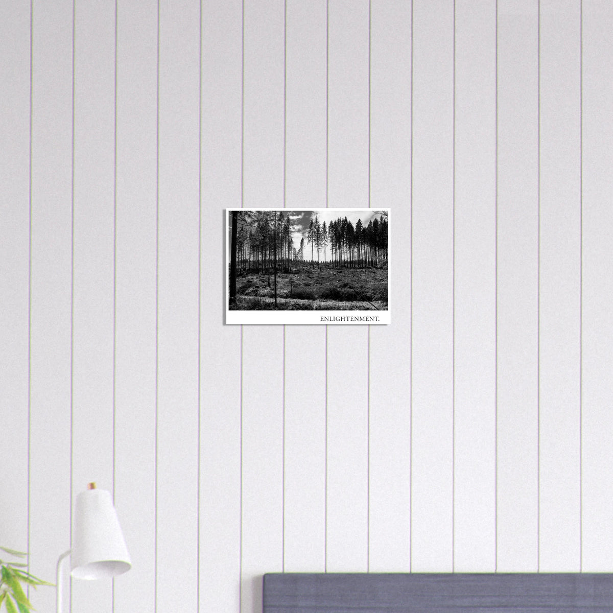 Fine Art Kunstdruck ENLIGHTENMENT im 12-Farb-Giclée-Druckverfahren mit differenzierten Grautönen, tiefen Schatten und matter blendfreier Papieroberfläche