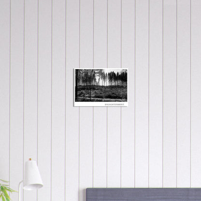 Fine Art Kunstdruck ENLIGHTENMENT im 12-Farb-Giclée-Druckverfahren mit differenzierten Grautönen, tiefen Schatten und matter blendfreier Papieroberfläche