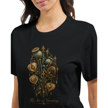 Produktbild des Unisex Gothic T-Shirts The Art of Vanishing mit Dark-Art-Gestaltung, geeignet für einen ausdrucksstarken persönlichen Kleidungsstil.