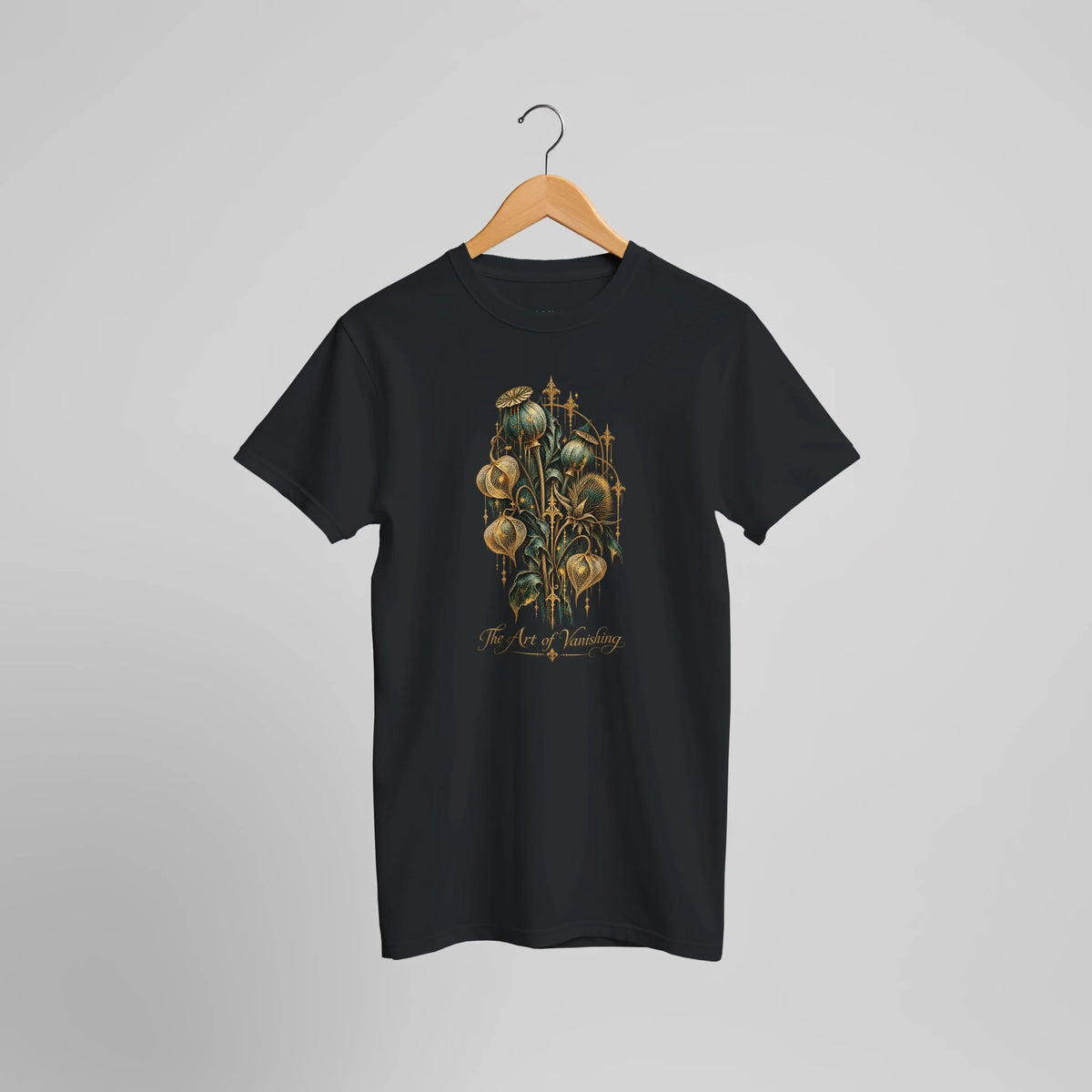 Zusätzliche Produktansicht des Gothic T-Shirts The Art of Vanishing von Mano et Arte für Fans individueller Gothic- und Alternative-Styles.