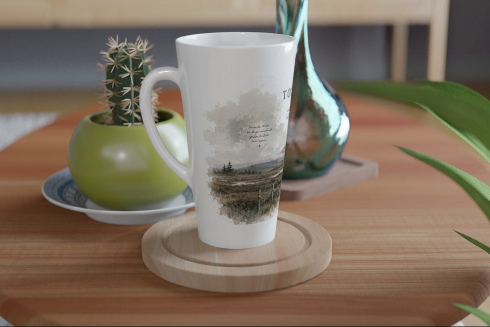 Torfhaus Latte Tasse 440 ml – Harz Landschaft & Brockenblick