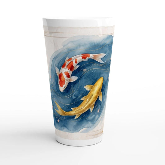 Japan Koi Tasse 440 ml – Keramikbecher mit Zen Wasserdesign