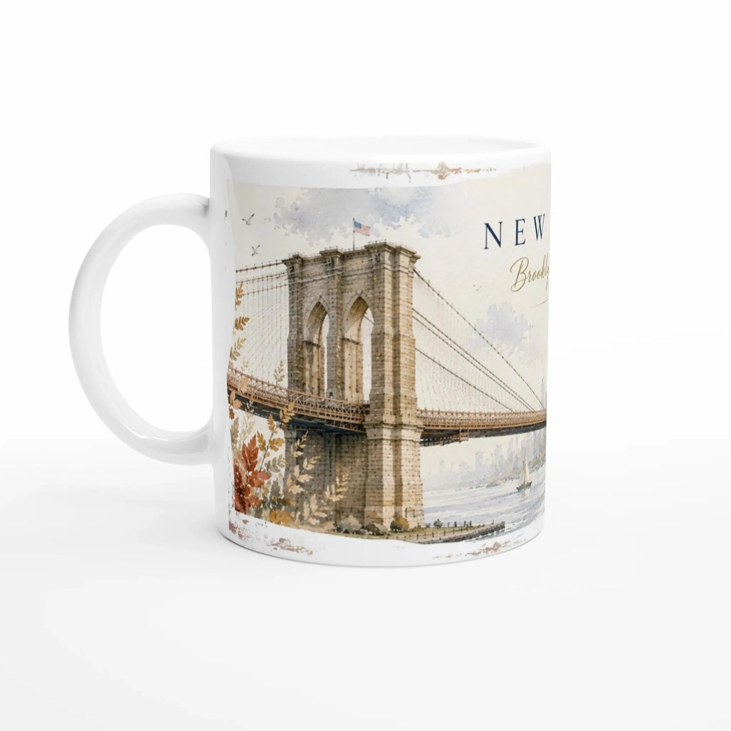 New York Brooklyn Bridge – Aquarell Tasse 330 ml