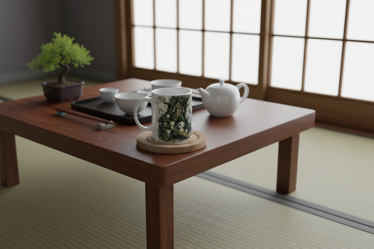 Aquarell Design inspiriert von japanischen Naturlegenden