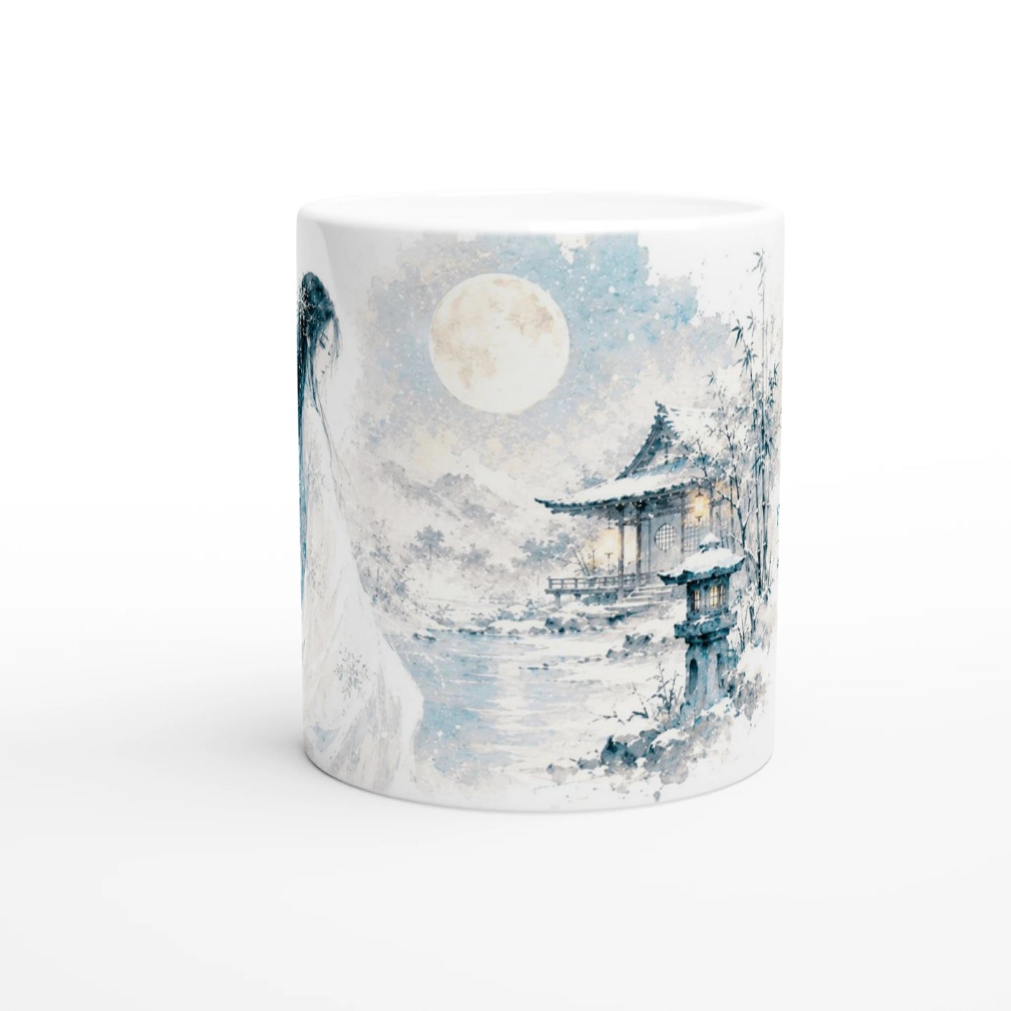 Winterliche Illustration mit geheimnisvoller Atmosphäre