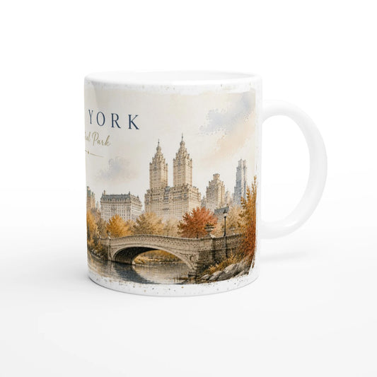 Urban Sketch Kaffeebecher inspiriert vom Central Park