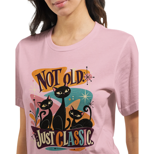 Not Old Shirt aus Baumwolle – Unisex T-Shirt mit Spruch für einen lässigen Alltagslook