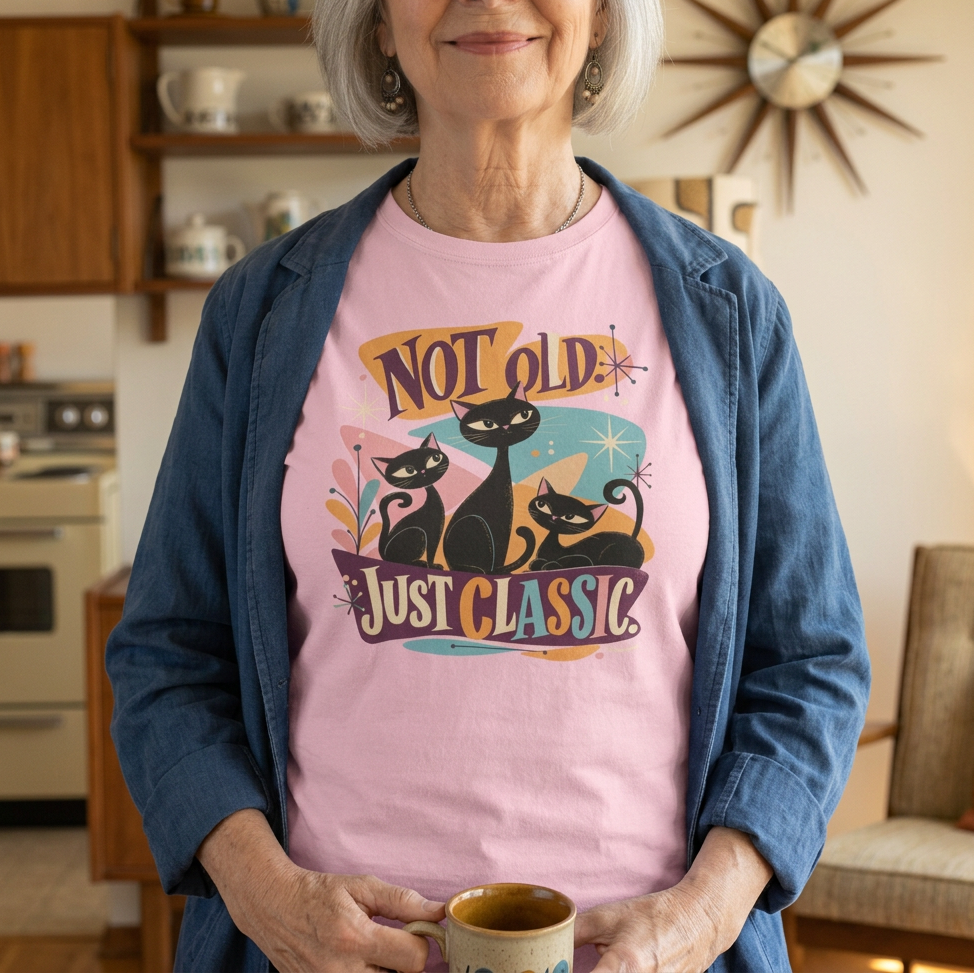 Not Old Unisex T-Shirt – humorvolles Statement-Shirt von Mano et Arte, Hauptansicht