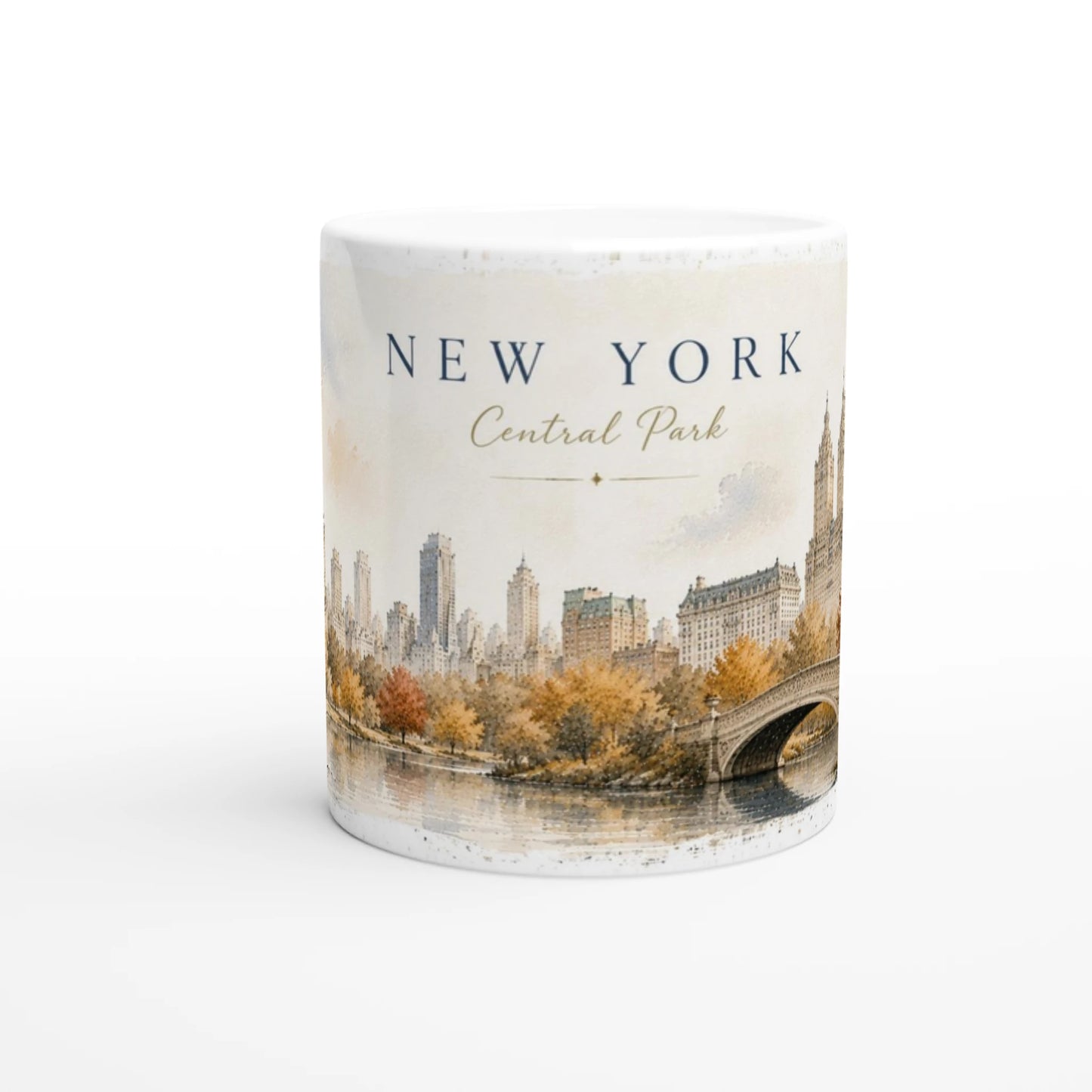 New York City Collection Tasse mit herbstlicher Parklandschaft