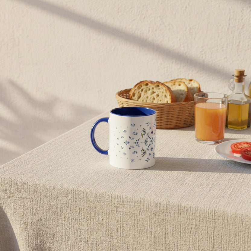330 ml Kaffeebecher inspiriert von mediterraner Keramik