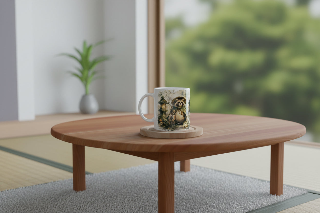 Japanische Märchenwelt als detailreiche Aquarell Illustration