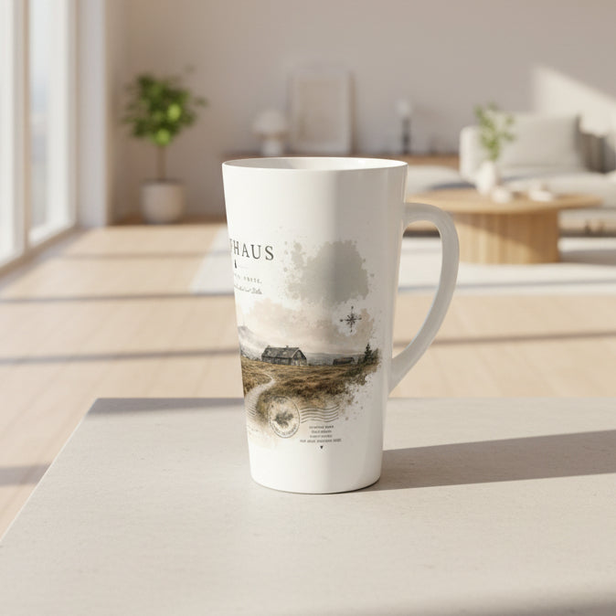 Torfhaus Latte Tasse 440 ml – Harz Landschaft & Brockenblick