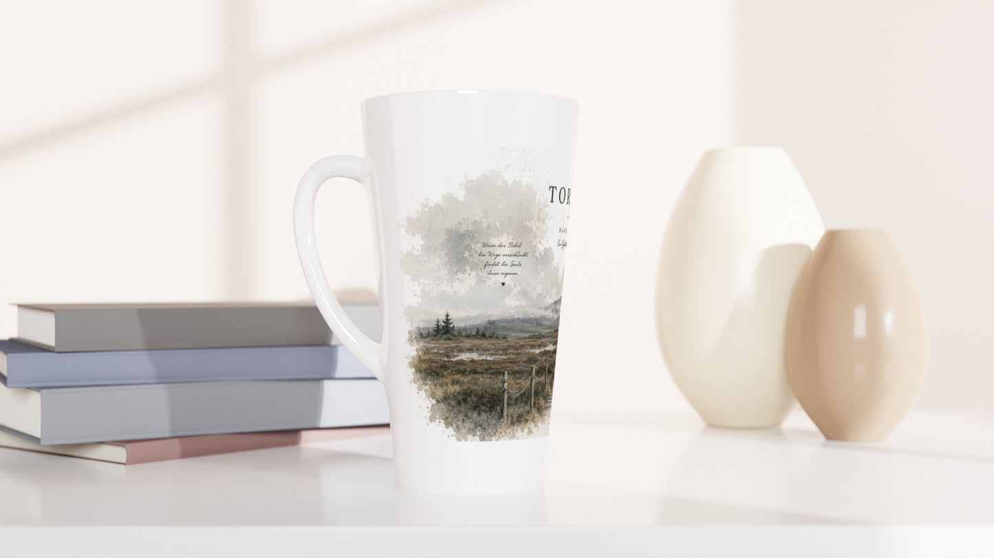 Torfhaus Latte Tasse 440 ml – Harz Landschaft & Brockenblick