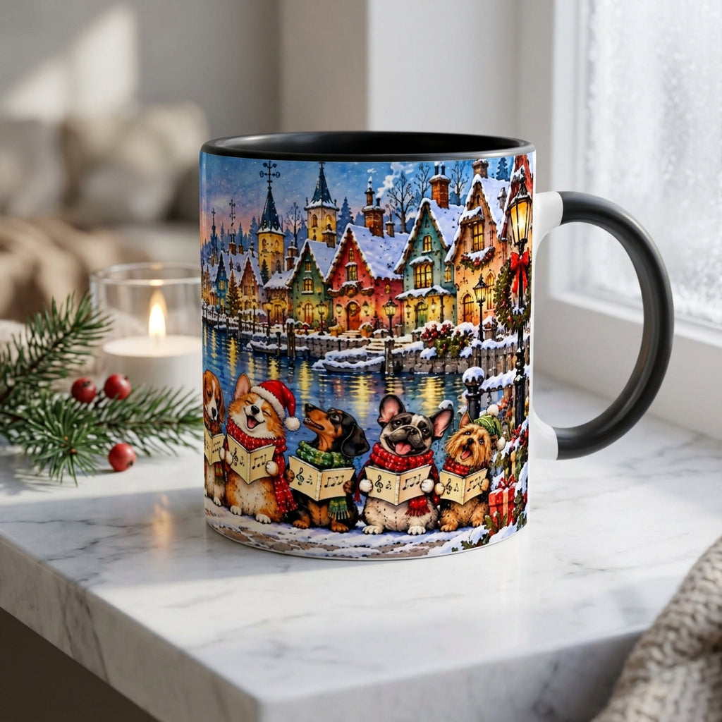 Christmas Mug with Singing Dogs 330 ml – Dog Choir