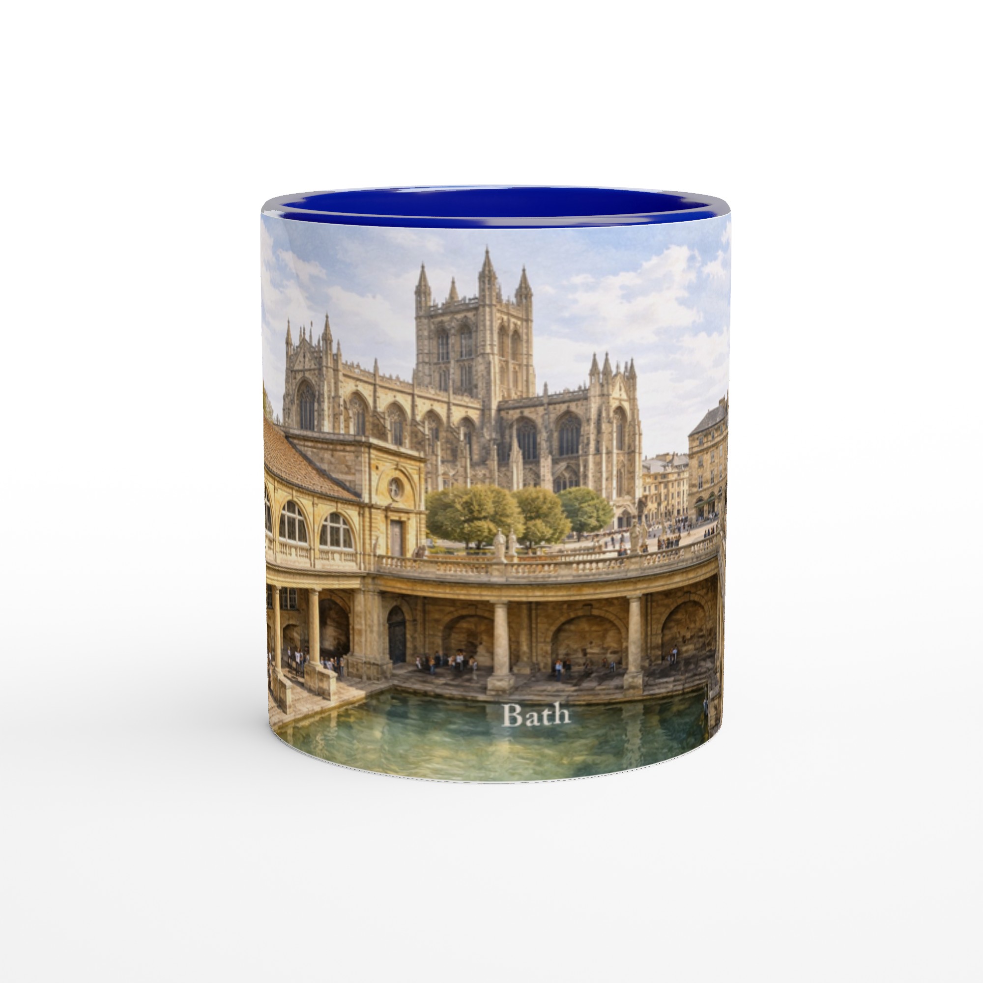 York Aquarell Tasse 330 ml aus der Serie English City Portraits mit Stadtmauer, Altstadt, York Minster und dezenten England-Flaggenelementen York Aquarell Tasse 330 ml aus der Serie English City Portraits mit Stadtmauer, Altstadt, York Minster und dezenten England-Flaggenelementen