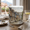 Dinan Tasse 330 ml mit historischer Altstadtgasse, Natursteinhäusern und Viaduktblick im Aquarellstil